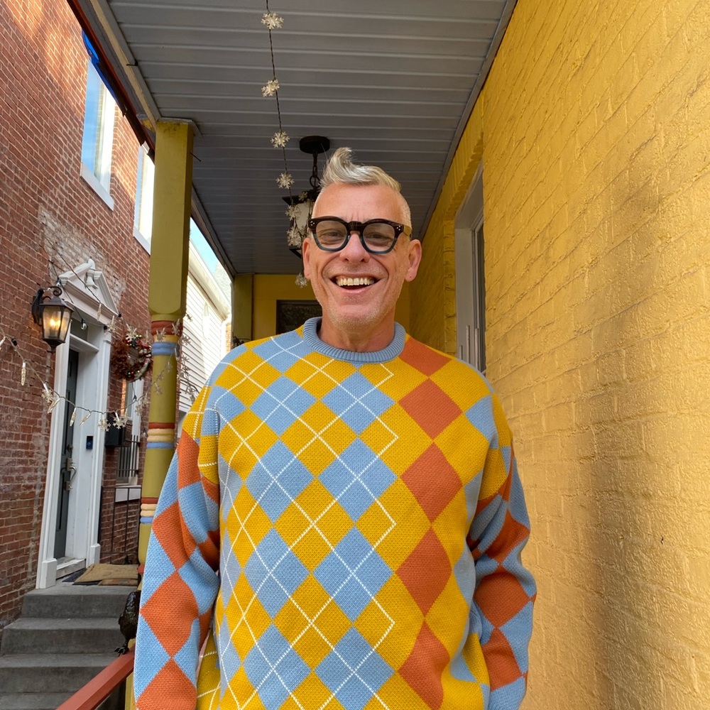Argyle men’s crewneck sweater 2xl